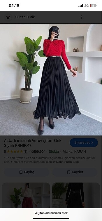 Pileli etek