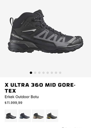 2 Yıl Garantili SALOMON X ULTRA 360 MID GORE- TEX ERKEK OUTDOOR - Görsel 2