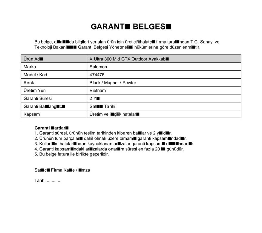 2 Yıl Garantili SALOMON X ULTRA 360 MID GORE- TEX ERKEK OUTDOOR - Görsel 3