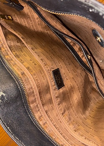 Ralph Lauren Siyah Deri Kadın Çanta - Görsel 2