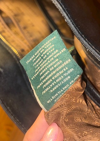 Ralph Lauren Siyah Deri Kadın Çanta - Görsel 3