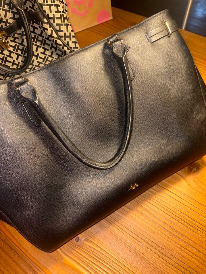 Ralph Lauren Siyah Deri Kadın Çanta - Görsel 4