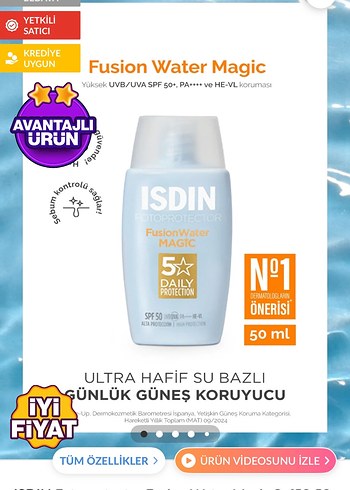 ISDIN Fusion Water Magic SPF 50 Güneş Koruyucu - Görsel 4