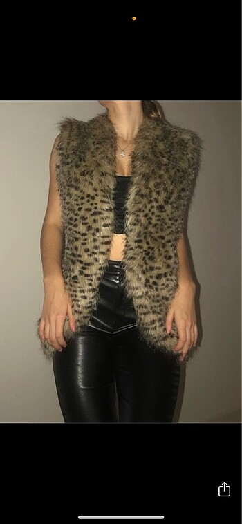 Koton Leopar Y2k vintage kürk