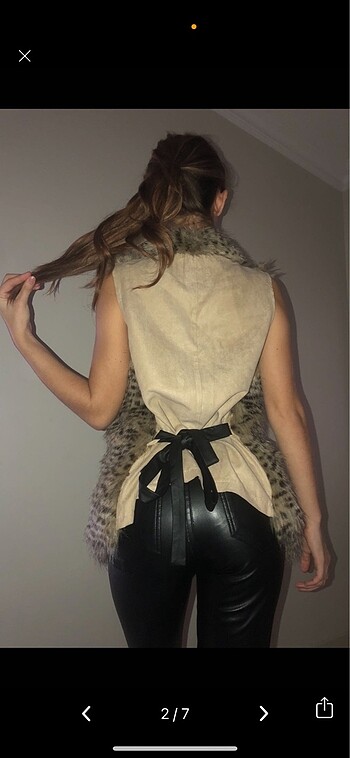 Koton Koton Leopar Y2k vintage kürk