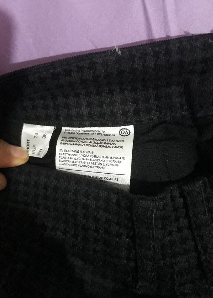 Likralı kadife pantolon - Görsel 3