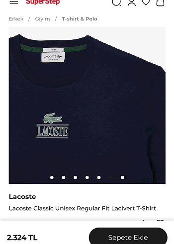 Lacoste Lacivert Regular Fit Kısa Kollu Tişört - Görsel 4