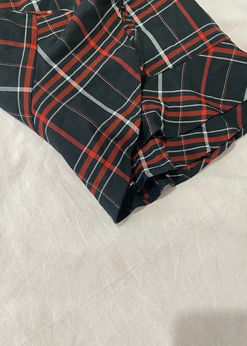 Ekose Desenli Pilili Midi Etek - Görsel 3