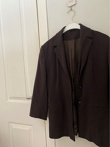 m Beden Kahve blazer ceket