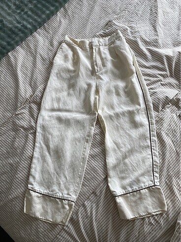 s Beden beyaz Renk Massimo Dutti pantolon