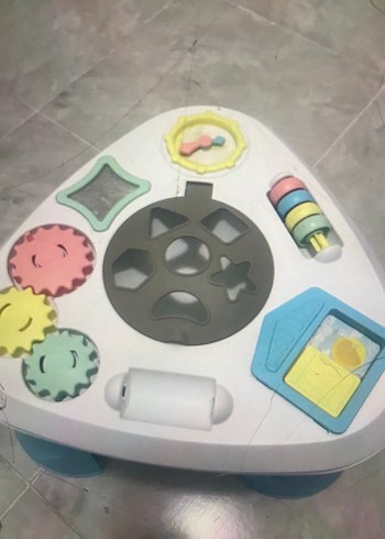 Pastel Renkli Çok Fonksiyonlu Eğitici Oyuncak Masa - Görsel 2