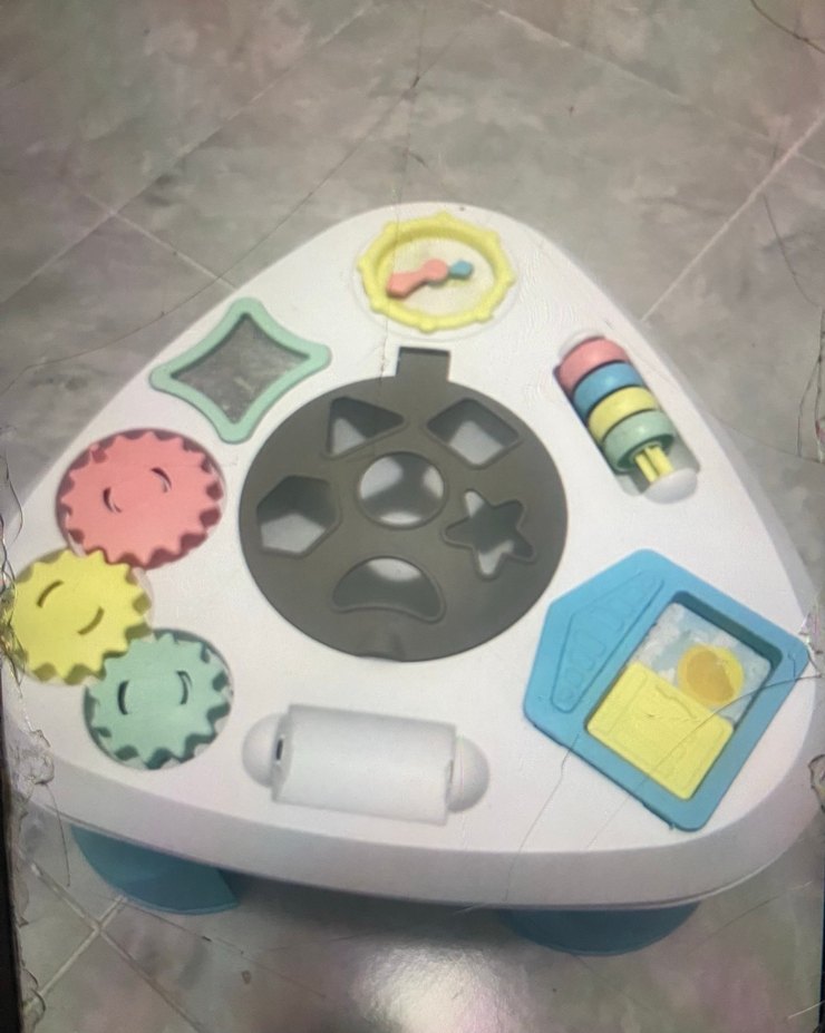 Pastel Renkli Çok Fonksiyonlu Eğitici Oyuncak Masa - Görsel 2