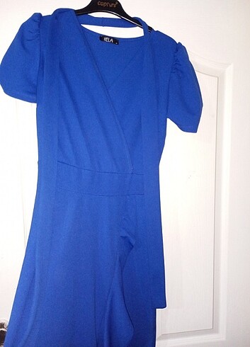 s Beden mavi Renk Mavi günlük elbise 