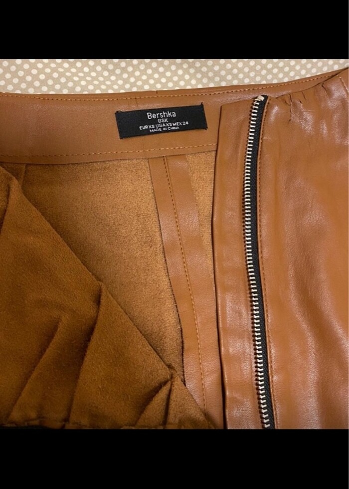 BERSHKA deri etek - Görsel 3