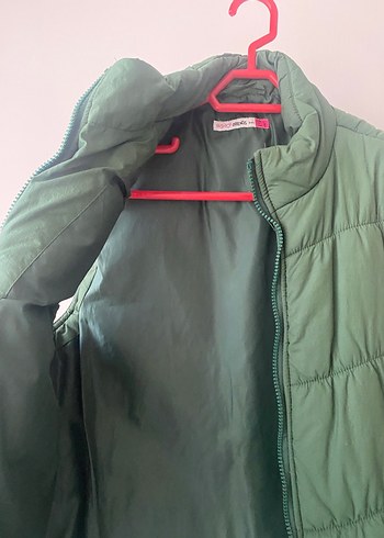 Parlak Yeşil Fermuarlı Kadın Yelek - Görsel 4