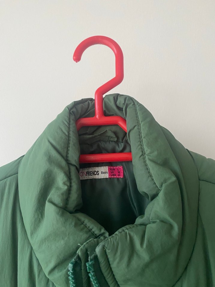 Parlak Yeşil Fermuarlı Kadın Yelek - Görsel 3