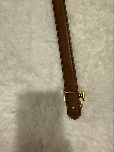 Beden kahverengi Renk Ralph lauren 100 cm kemer gold tokalı taba rengi