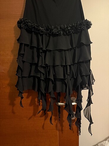 Siyah straplez abiye - Görsel 5