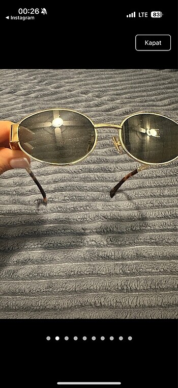 Beden Celine Gözlük triomphe metal 01 CL 40235U