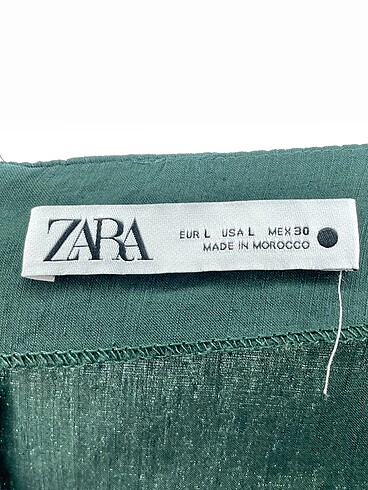 l Beden yeşil Renk Zara Kısa Elbise %70 İndirimli.