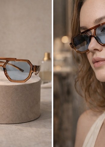 Mavi Camlı Kadın Güneş Gözlüğü - Görsel 6