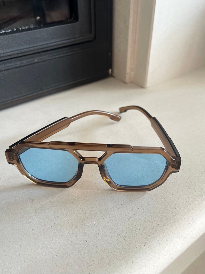 Mavi Camlı Kadın Güneş Gözlüğü - Görsel 2