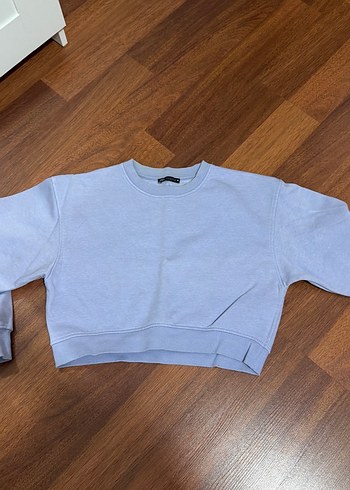 Zara Kadın S beden lila Sweatshirt, Bisiklet Yaka, Uzun Kollu - Görsel 5