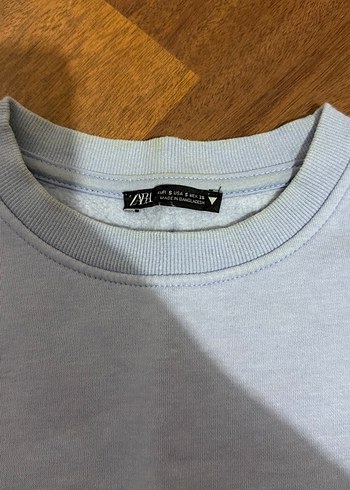 Zara Kadın S beden lila Sweatshirt, Bisiklet Yaka, Uzun Kollu - Görsel 4