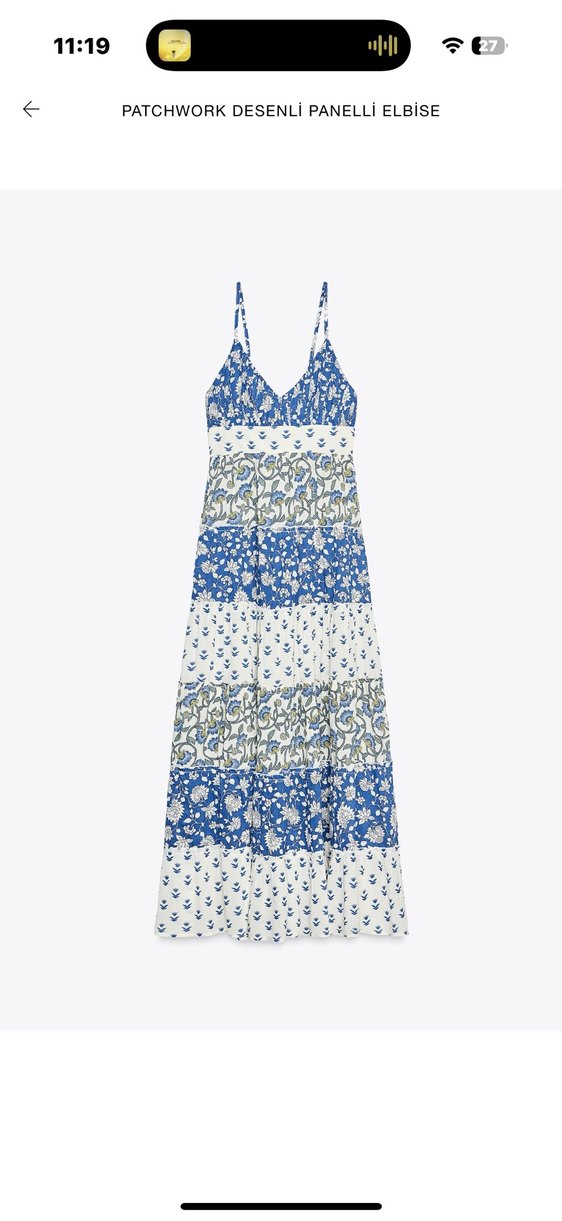 Zara efil efil elbise - Görsel 2