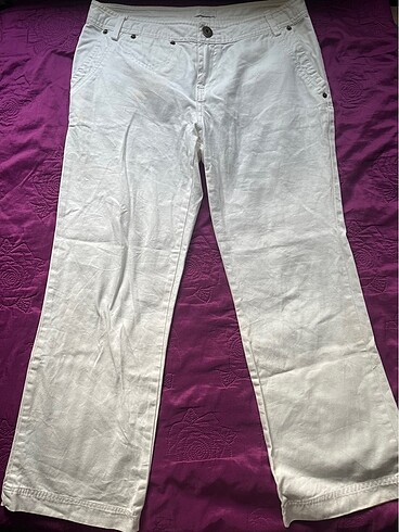 vintage beyaz pantalon