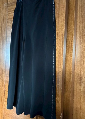 Siyah Uzun Kadın Takım Elbise Drapeli - Görsel 3