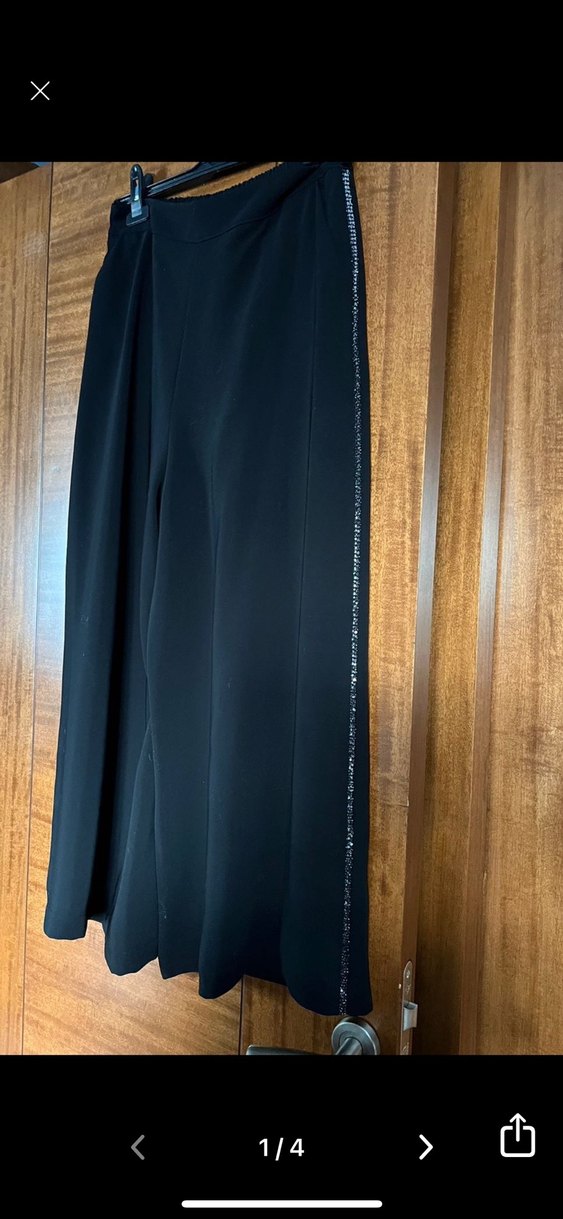 Siyah Uzun Kadın Takım Elbise Drapeli - Görsel 3