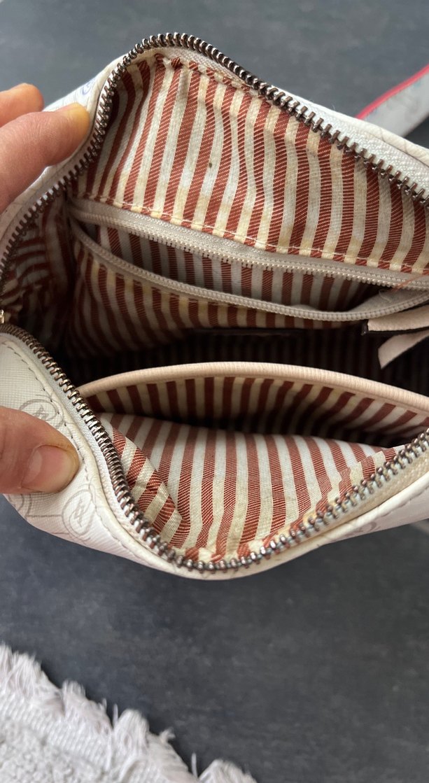 Beyaz Baskılı Kadın Omuz Çantası - Görsel 4