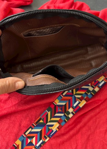 Nakışlı Fermuarlı Kadın Çanta - Görsel 3