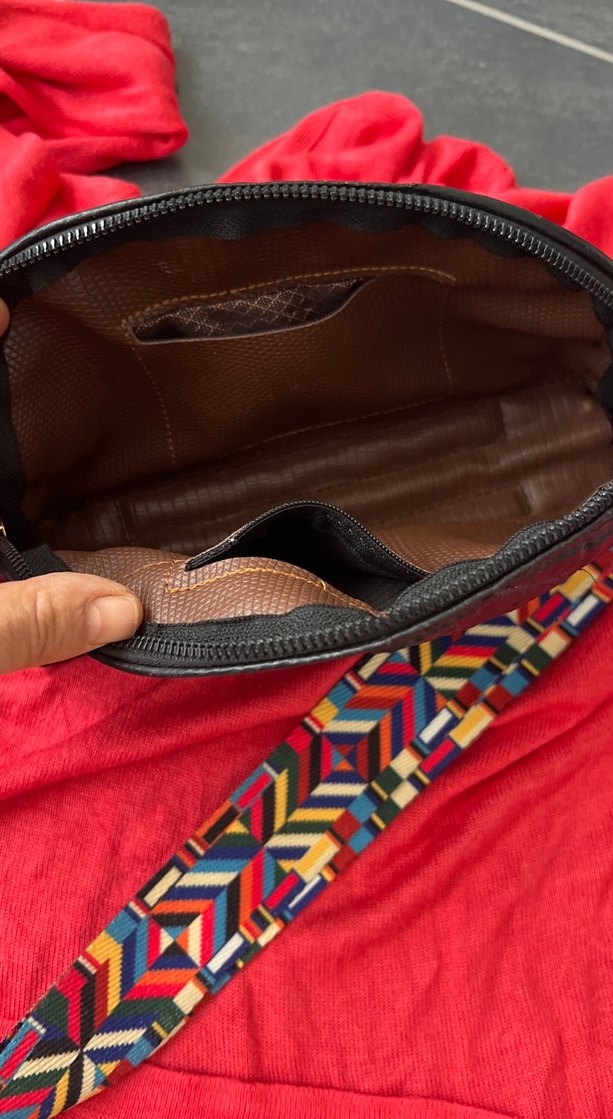 Nakışlı Fermuarlı Kadın Çanta - Görsel 3