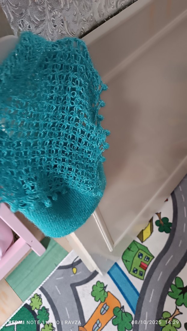 Kız Çocuk Turkuaz Triko Bolero - Görsel 5