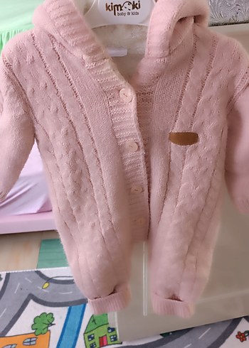 Düğmeli Pembe Bebek Tulumu - Görsel 8