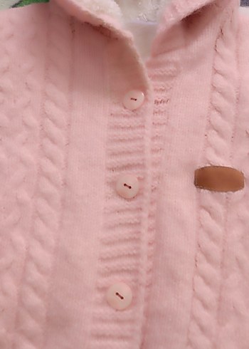 Düğmeli Pembe Bebek Tulumu - Görsel 16