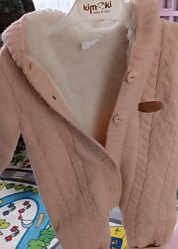 Düğmeli Pembe Bebek Tulumu - Görsel 2