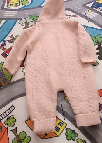 Düğmeli Pembe Bebek Tulumu - Görsel 14