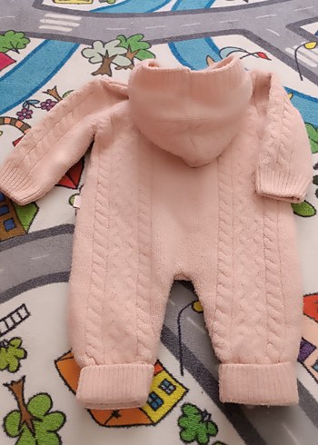 Düğmeli Pembe Bebek Tulumu - Görsel 9