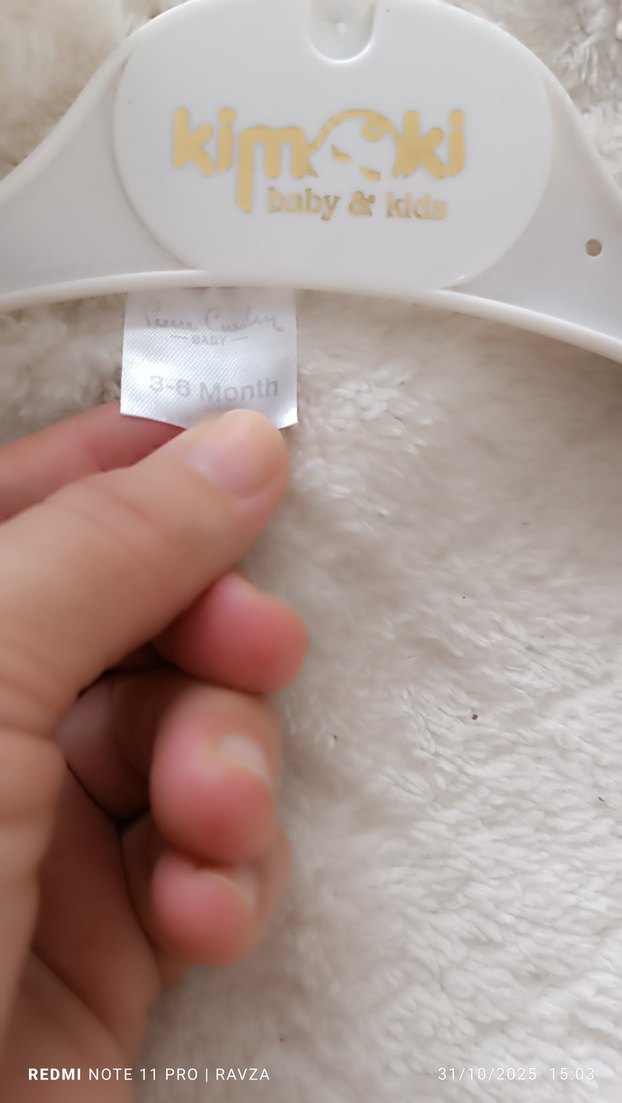 Düğmeli Pembe Bebek Tulumu - Görsel 4