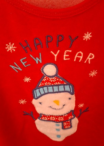 Renkli Desenli Kırmızı Erkek Bebek Tulum - Görsel 8