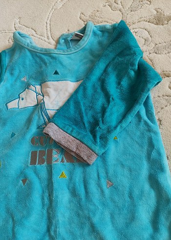 Turkuaz Uzun Kollu pijama takımı - Görsel 2