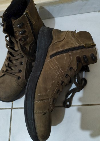 Kahverengi Süet Erkek Botları Tokalı - Görsel 4