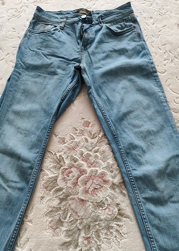 Mavi erkek Denim Pantolon Midi Boy - Görsel 3