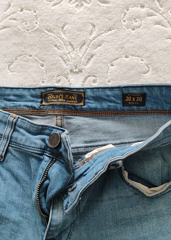 Mavi erkek Denim Pantolon Midi Boy - Görsel 5