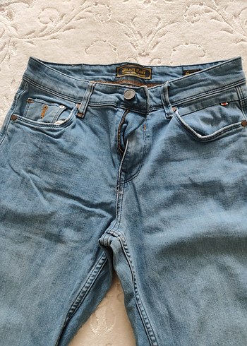 Mavi erkek Denim Pantolon Midi Boy - Görsel 4