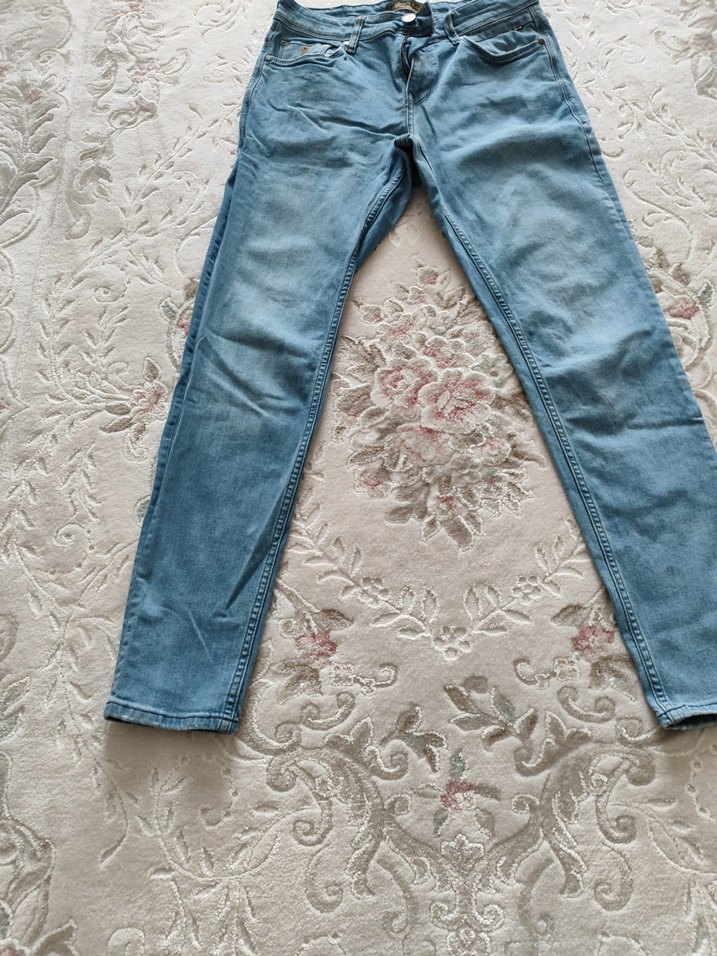 Mavi erkek Denim Pantolon Midi Boy - Görsel 2