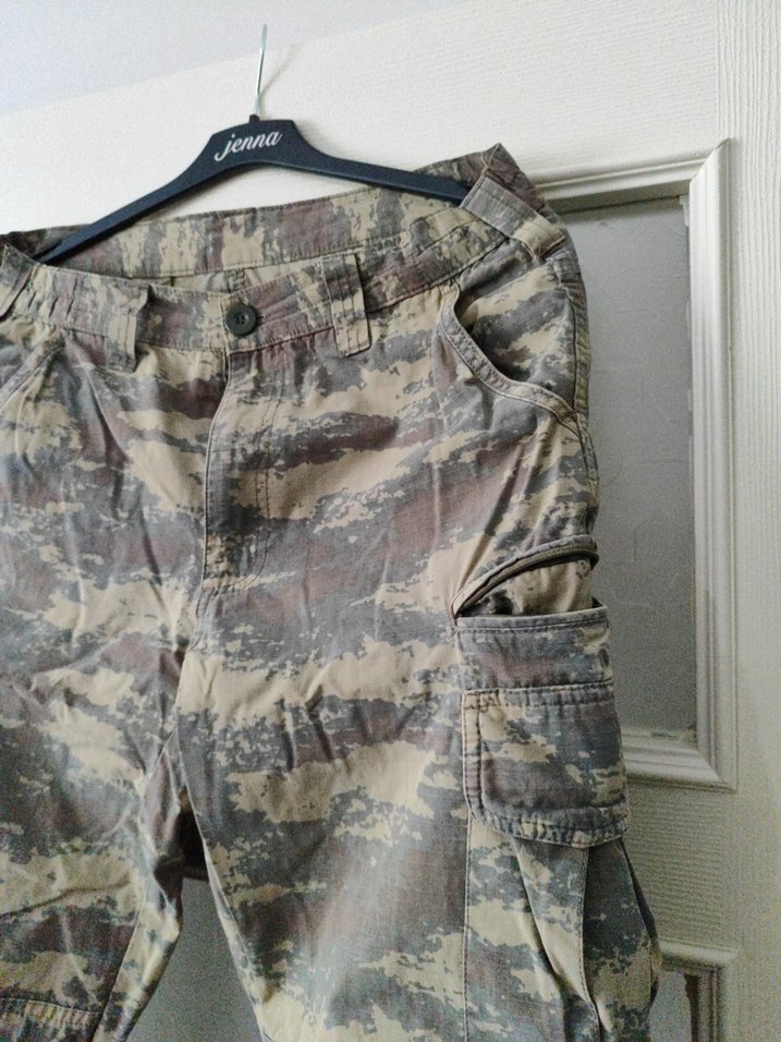 Kemerli Kamuflaj Mini Erkek Şort - Görsel 4